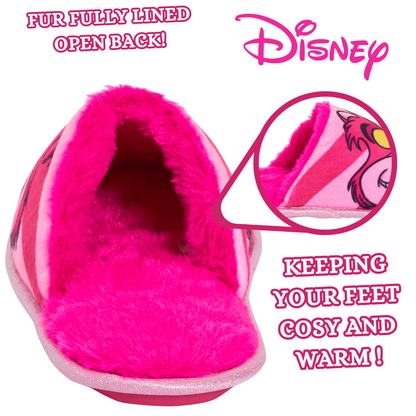 Disney Cheshire Cat Slippers For Women Teens Girls Slip On Mules House Shoes