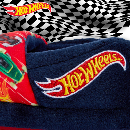 Boys Hot Wheels Slippers for Kids Toy Racing Cars House Shoes Slip On Mules Gift
