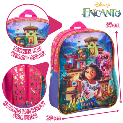 Disney Encanto Backpack for Girls Mirabel School Nursery Rucksack Lunch Bag