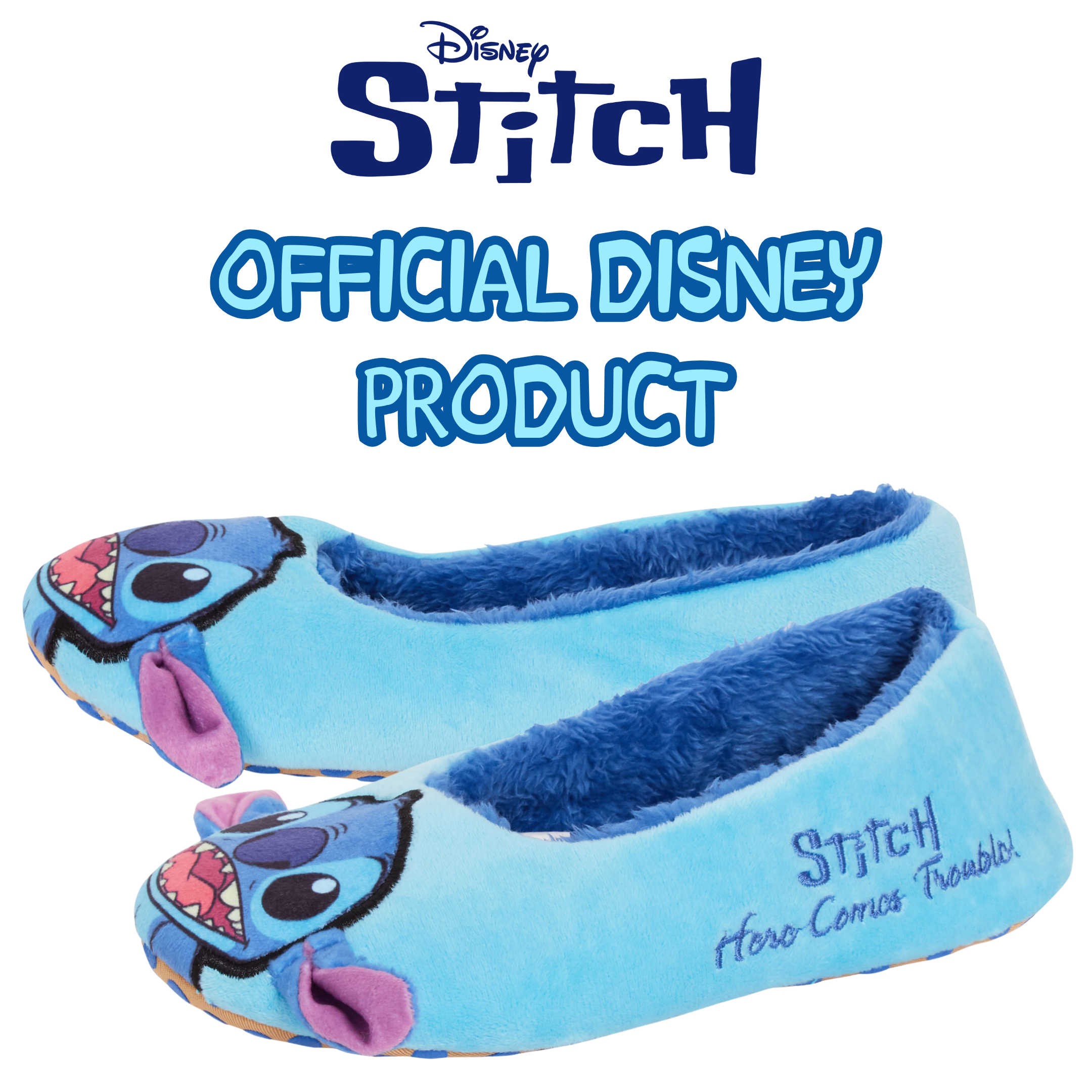 Lilo & Stitch Slippers For Women Girls Teens Disney Slip On Ballet Slipper Socks