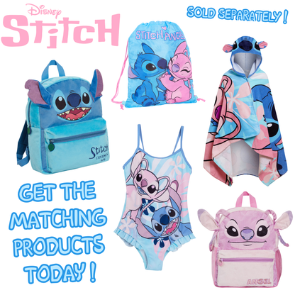 Disney Stitch Drawstring Gym Bag Girls Boys School Trainer Swim Bag Backpack