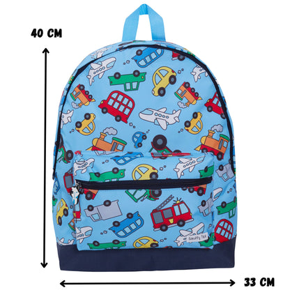 ScruffyTed Vehicle Boys Backpack Kids Large Capacity Travel Bag Multi School Bag