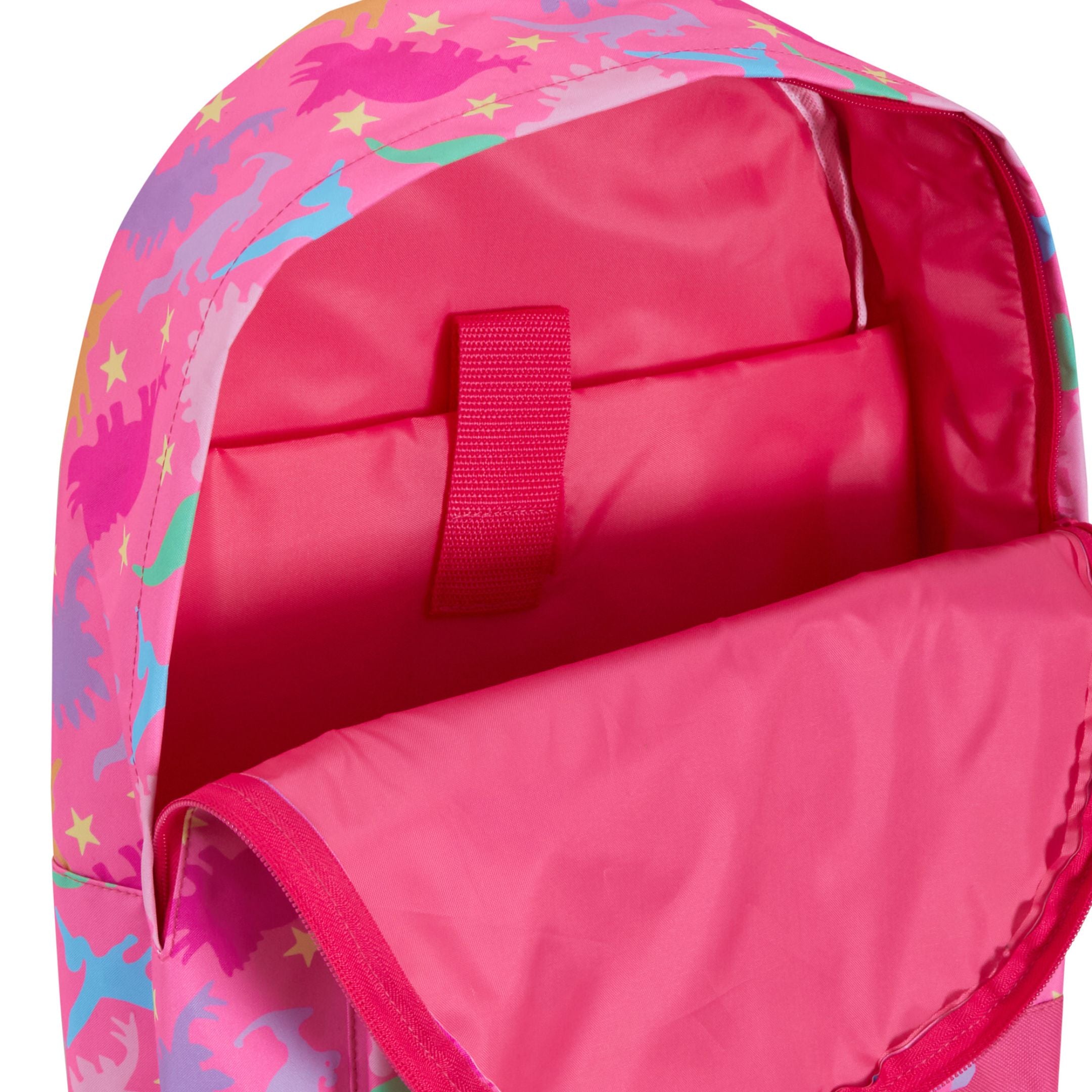 ScruffyTed Dinosaur Girls Backpack Kids Pink Dino Large School Bag Travel Bag