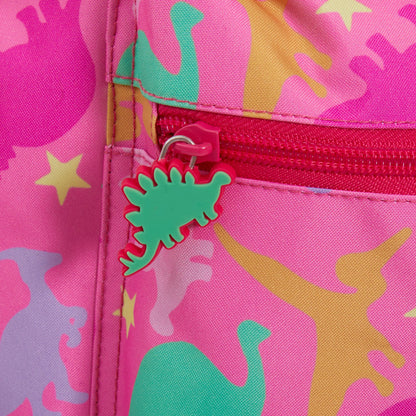 ScruffyTed Dinosaur Girls Backpack Kids Pink Dino Large School Bag Travel Bag