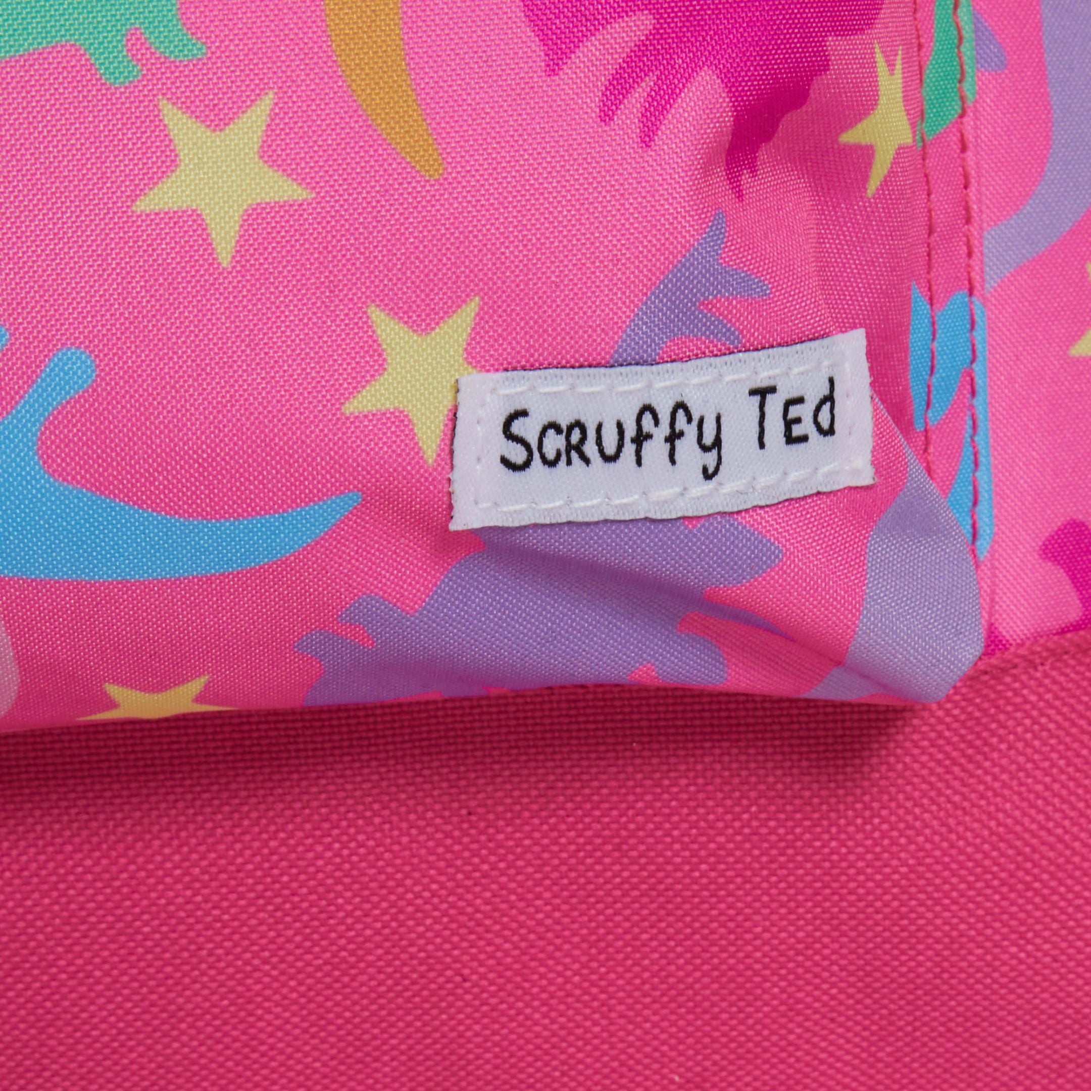 ScruffyTed Dinosaur Girls Backpack Kids Pink Dino Large School Bag Travel Bag