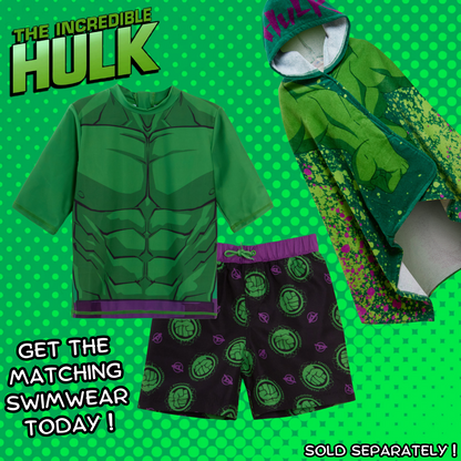 Incredible Hulk Hooded Towel Avengers Poncho Beachtowel Bath Towel Swimming Wrap