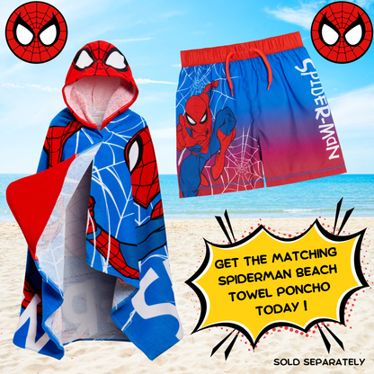 Spiderman Hooded Towel Avengers Poncho Kids Beach Towel Bath Towel Swimming Wrap