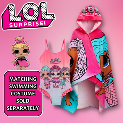 L.O.L Surprise! Dolls Hooded Towel Girls Poncho Cottton Beach Towel Bath Towel