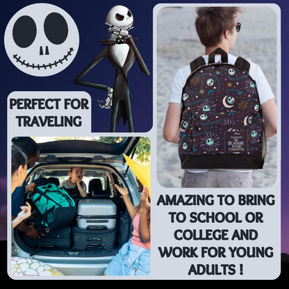 The Nightmare Before Christmas Backpack Kids Adults Jack Skellington School Bag