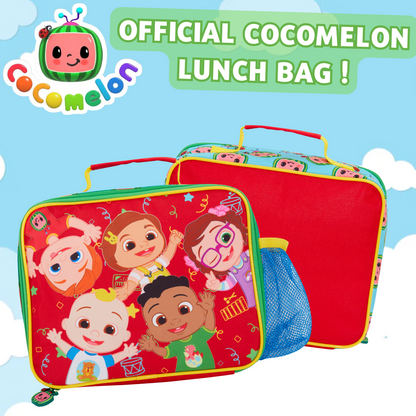 Cocomelon Lunch Bag with Bottle Holder Unisex JJ Lunch Box Nursery Cooler Bag