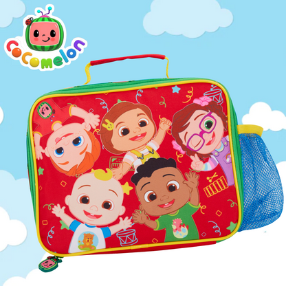 Cocomelon Lunch Bag with Bottle Holder Unisex JJ Lunch Box Nursery Cooler Bag