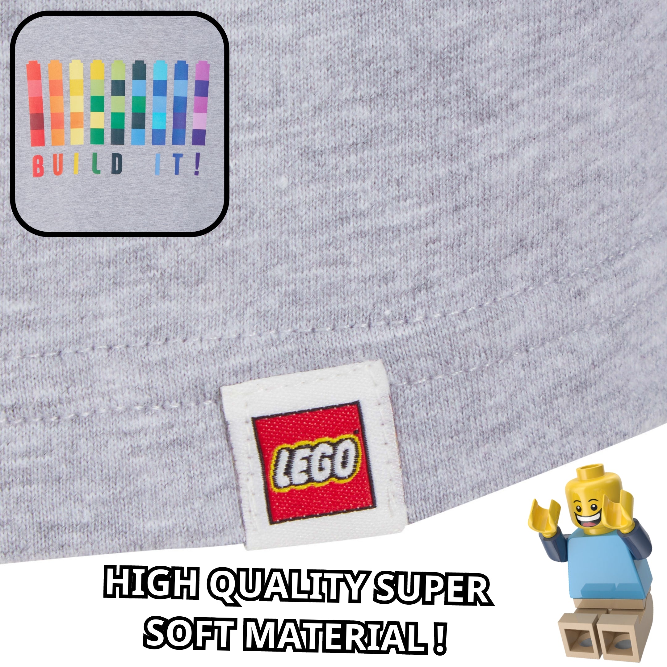 Kids 3 Pack Lego T-Shirts Boys Girls Official Lego Multipack Tops Summer Tees