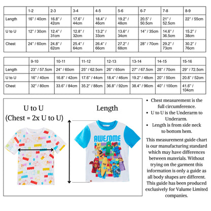 Kids 3 Pack Lego T-Shirts Boys Girls Official Lego Multipack Tops Summer Tees