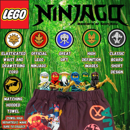 Boys LEGO Ninjago Swim Shorts LEGO Swimming Shorts Kids Trunks Pool Board Shorts