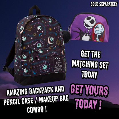 Nightmare Before Christmas Make Up Bag Cosmetic Lined Toiletries Bag Pencil Case