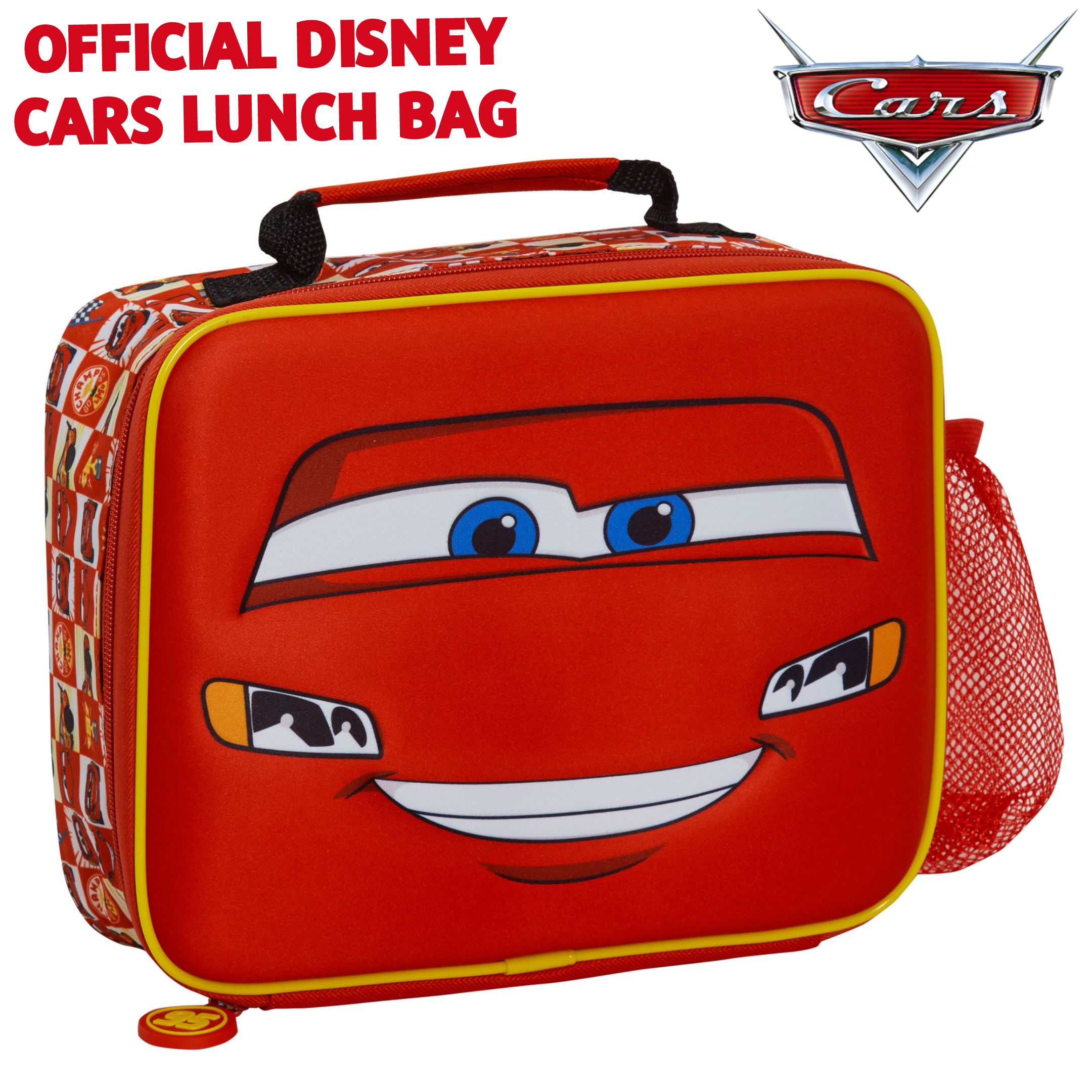 Disney Cars Lunch Bag Lightning McQueen Boys School Lunch Box Nursery Cooler Bag