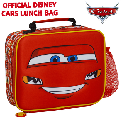 Disney Cars Lunch Bag Lightning McQueen Boys School Lunch Box Nursery Cooler Bag