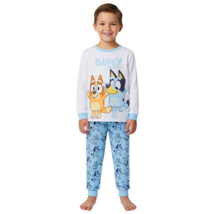 Kids Bluey Pyjamas Boys Girls Bingo Pjs Long Sleeve Unisex Premium 100% Cotton