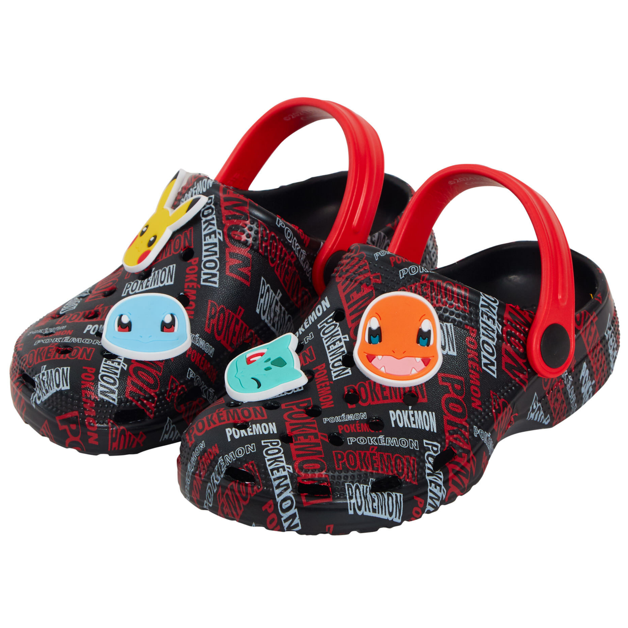 Pokemon Clogs + Charms Girls Boys Pikachu Sandals Pokeball Sliders Beach Shoes