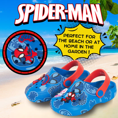 Boys Spidey and His Amazing Friends Clog Sandals + Charms Sliders Beach Shoes