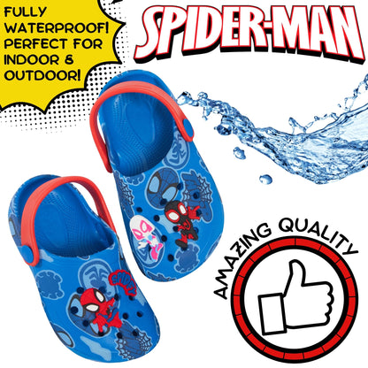 Boys Spidey and His Amazing Friends Clog Sandals + Charms Sliders Beach Shoes