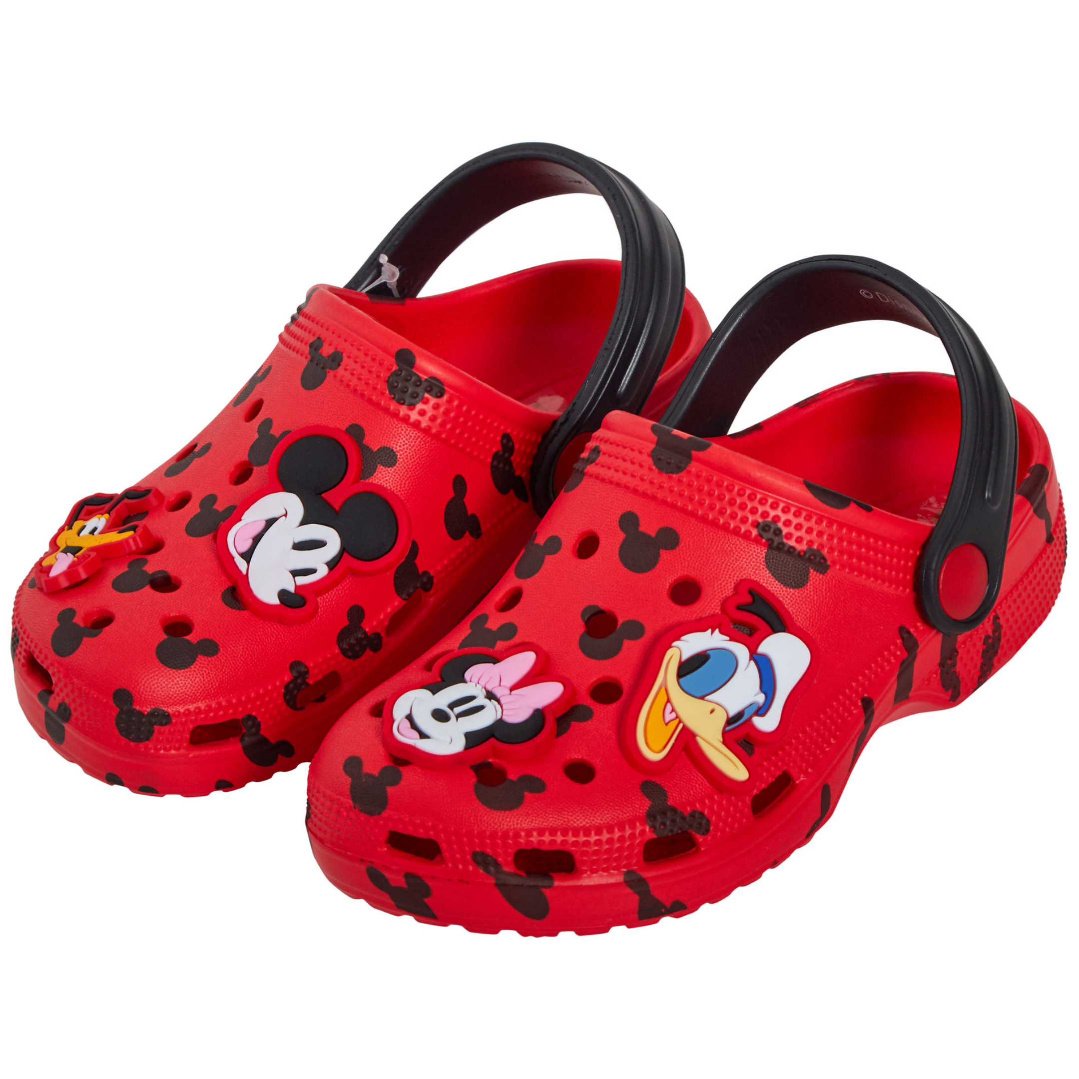 Disney Mickey Mouse Minnie Mouse Clogs Sandals + Charms Kids Sliders Beach Shoes