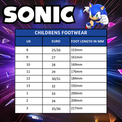 Boys Sonic The Hedgehog Clogs + Charms Sandals Kids Summer Sliders Beach Shoes