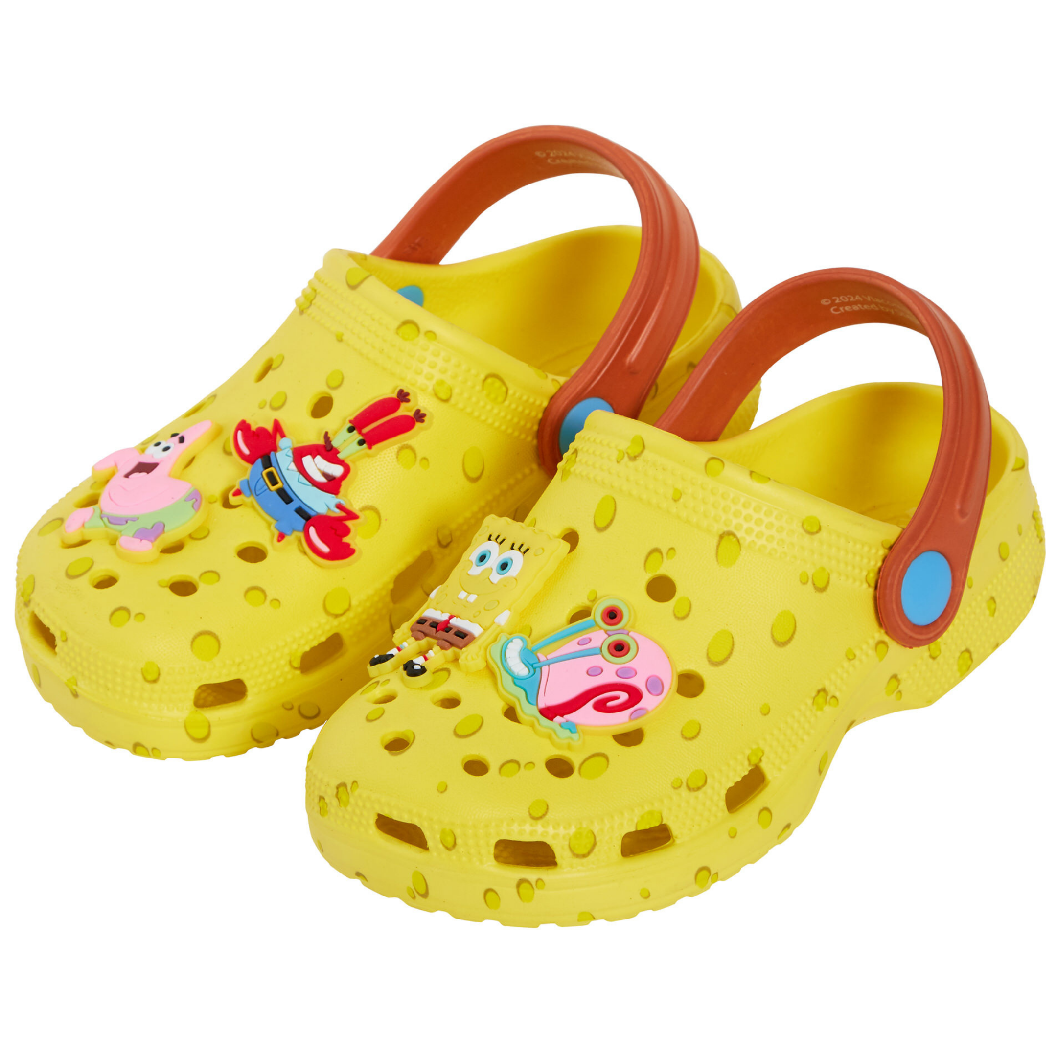 SpongeBob SquarePants Clogs with Charms Sandals Kids Summer Sliders Beach Shoes