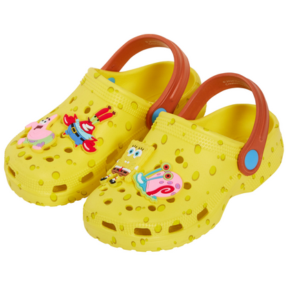 SpongeBob SquarePants Clogs with Charms Sandals Kids Summer Sliders Beach Shoes