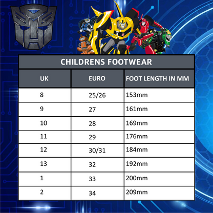 Boys Transformers Clogs + Charms Kids Sandals Optimus Prime Sliders Beach Shoes