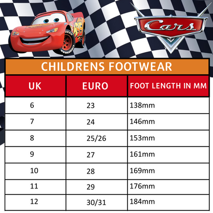 Boys Disney Cars Clogs + Charms Kids Sandals Lightning McQueen Sliders + Strap