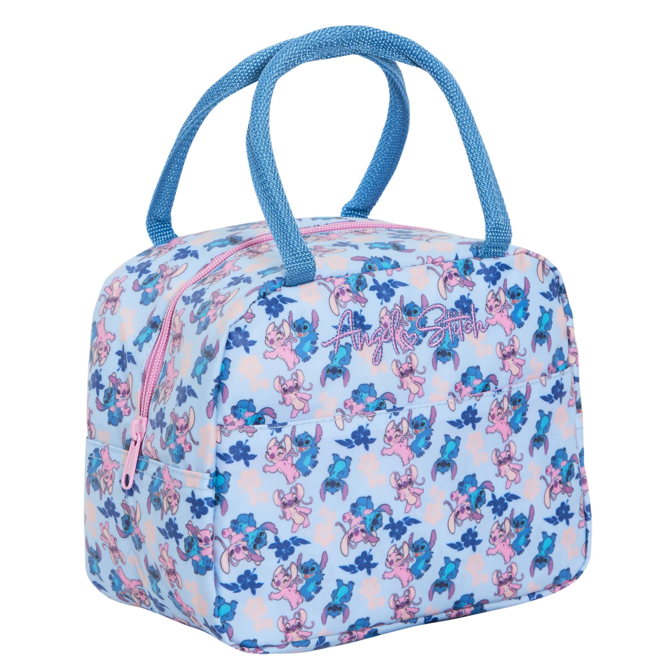 Disney Stitch Lunch Bag For Adults Girls Disney Angel School Insulated Tote Bag