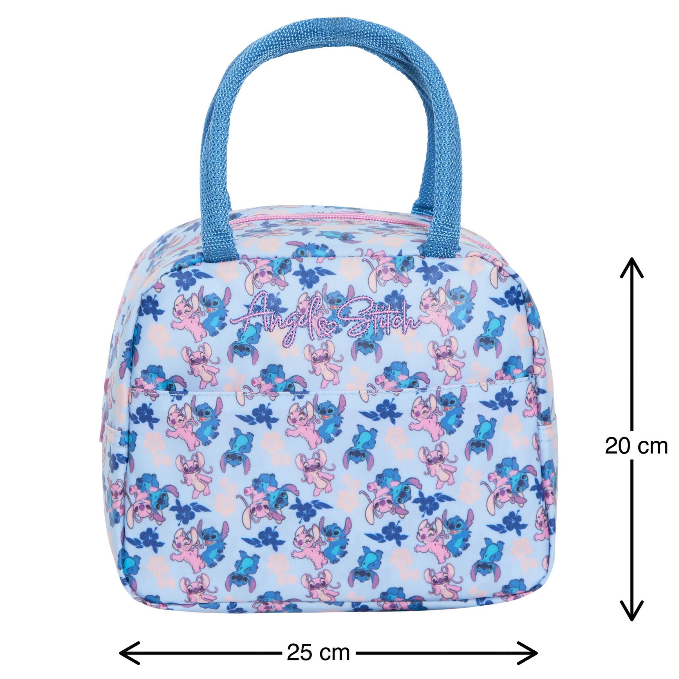 Disney Stitch Lunch Bag For Adults Girls Disney Angel School Insulated Tote Bag