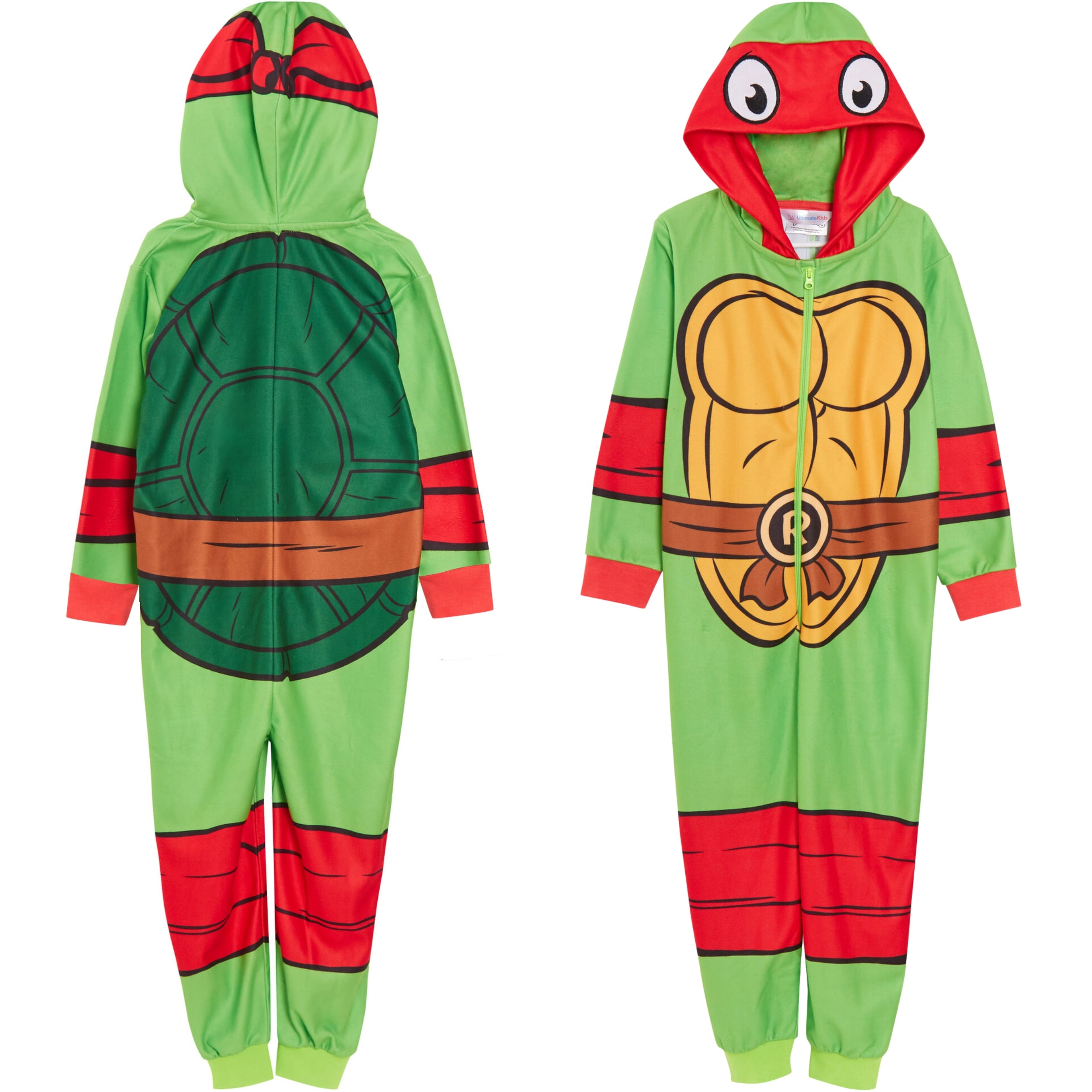 Boys Teenage Mutant Ninja Turtles Dress Up All In One Raphael Fleece Pjs Pyjamas