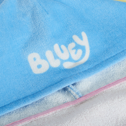 Girls Bluey Hooded Towel For Kids Poncho Bingo Beach Towel Bath Towel Swimming Changing Robe