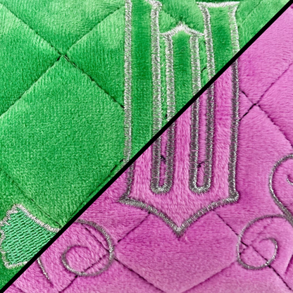 Wicked Quilted Velvet Make Up Bag Girls Womens Cosmetic Toiletries Pencil Case