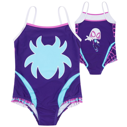 Girls Ghost-Spider Swimming Costume Spidey & Friends One Piece Swimsuit