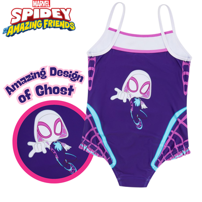 Girls Bluey Swimming Costume Kids Bluey Holiday Swimwear One Piece Swimsuit Pool