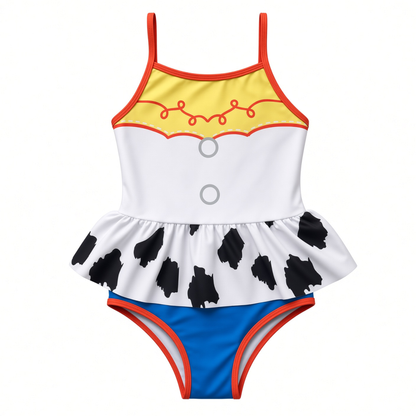 Disney Toy Story Jessie Swimming Costume Girls Swimsuit One Piece Swimwear