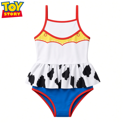 Disney Toy Story Jessie Swimming Costume Girls Swimsuit One Piece Swimwear