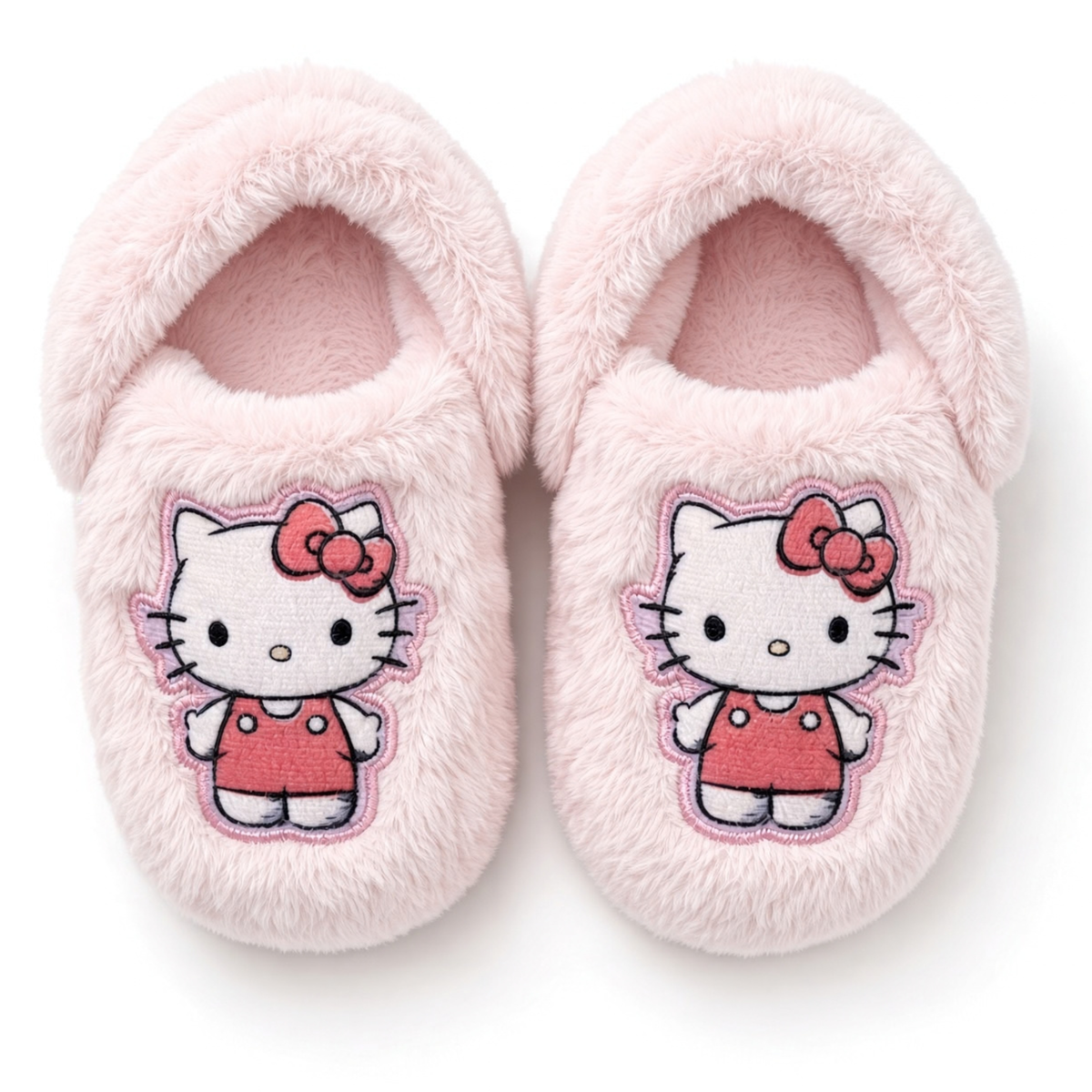 Hello Kitty Slippers Girls Fur Sliders Kuromi Cinnamroll House Shoes Fluffy Mules