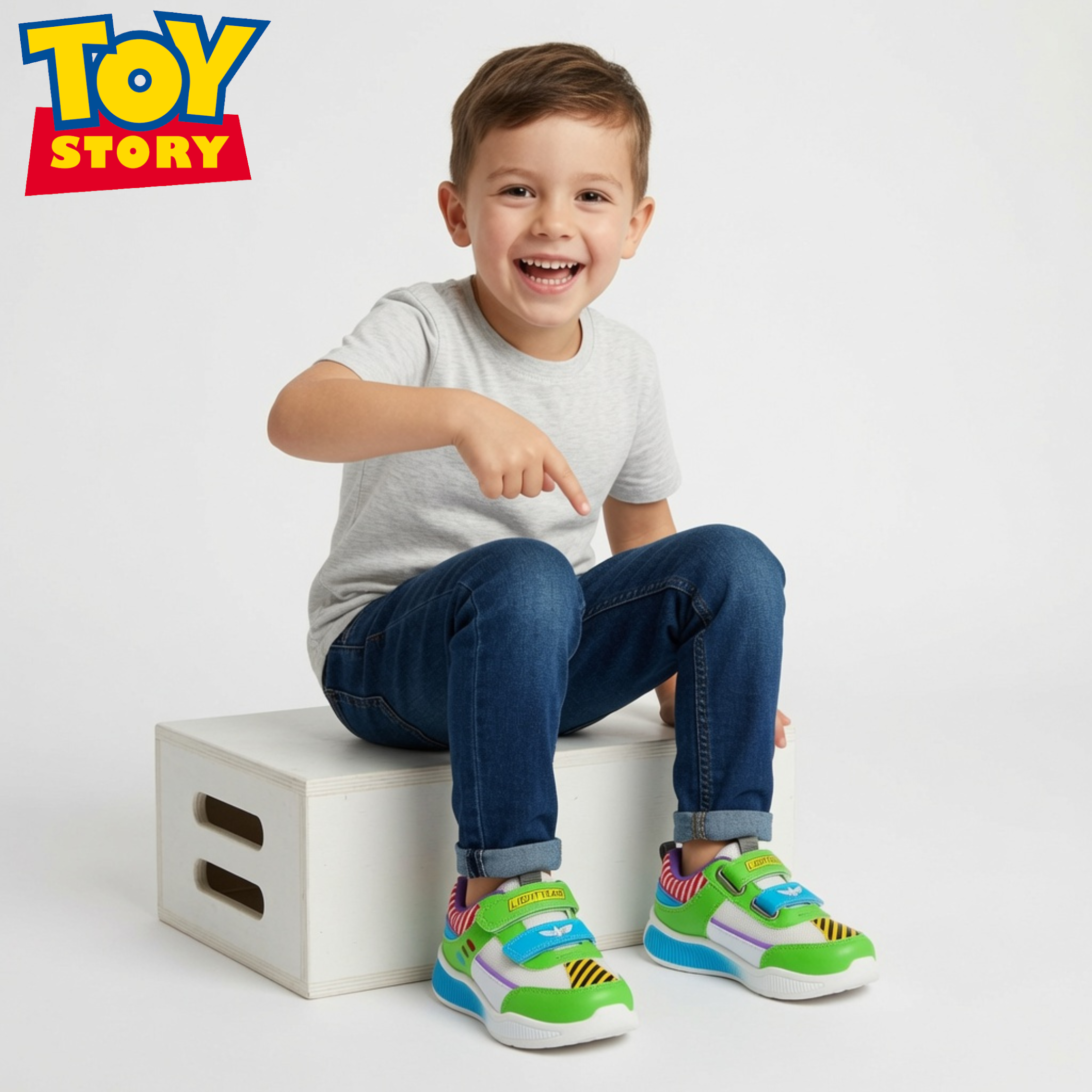 Disney Buzz Lightyear Boys Trainers For Kids Toy Story Sports Shoes Buzz Dress Up Shoes Sneakers Pumps