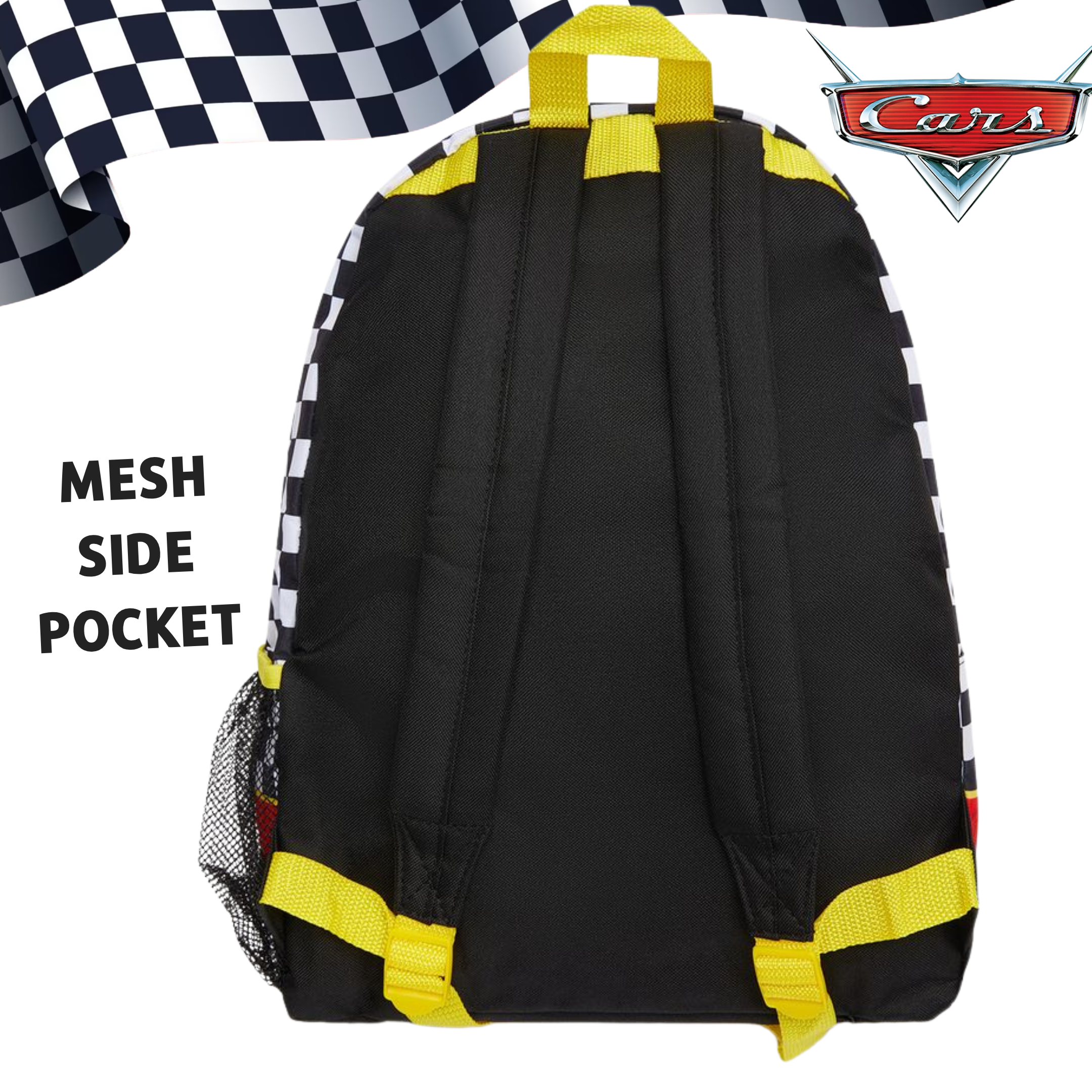 Disney Cars Backpack Kids Lightning McQueen Bag With 3D Keyring School Bag