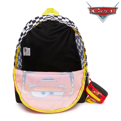 Disney Cars Backpack Kids Lightning McQueen Bag With 3D Keyring School Bag