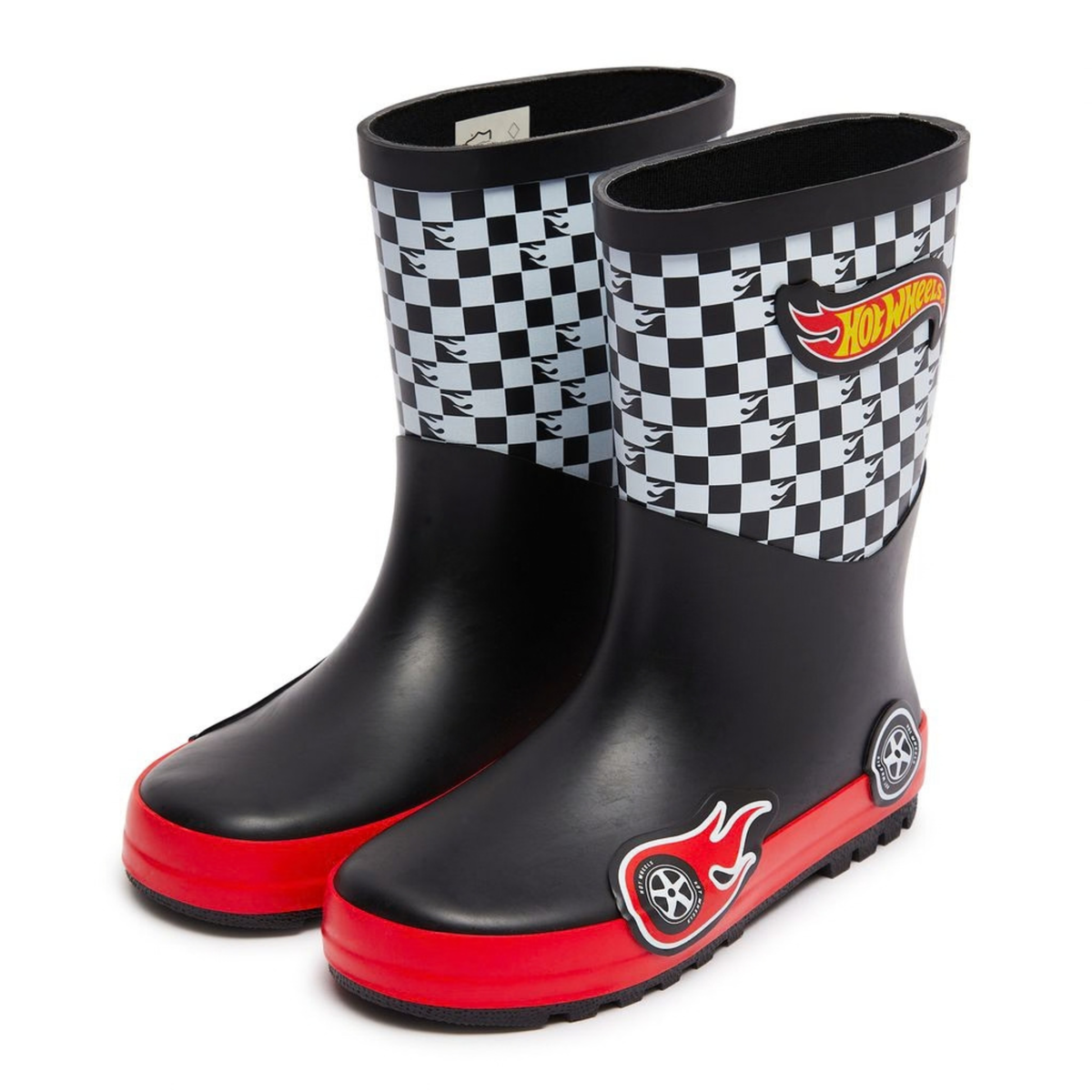 Hot Wheels Wellies Rubber Wellington Boots For Kids Racing Car Driver Boots