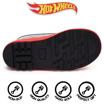 Hot Wheels Wellies Rubber Wellington Boots For Kids Racing Car Driver Boots