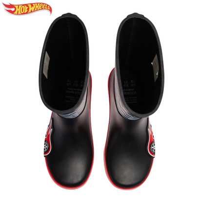 Hot Wheels Wellies Rubber Wellington Boots For Kids Racing Car Driver Boots