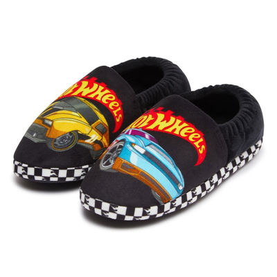 Boys Hot Wheels Slippers For Kids Racing Cars Driver Slipper Mules House Shoes