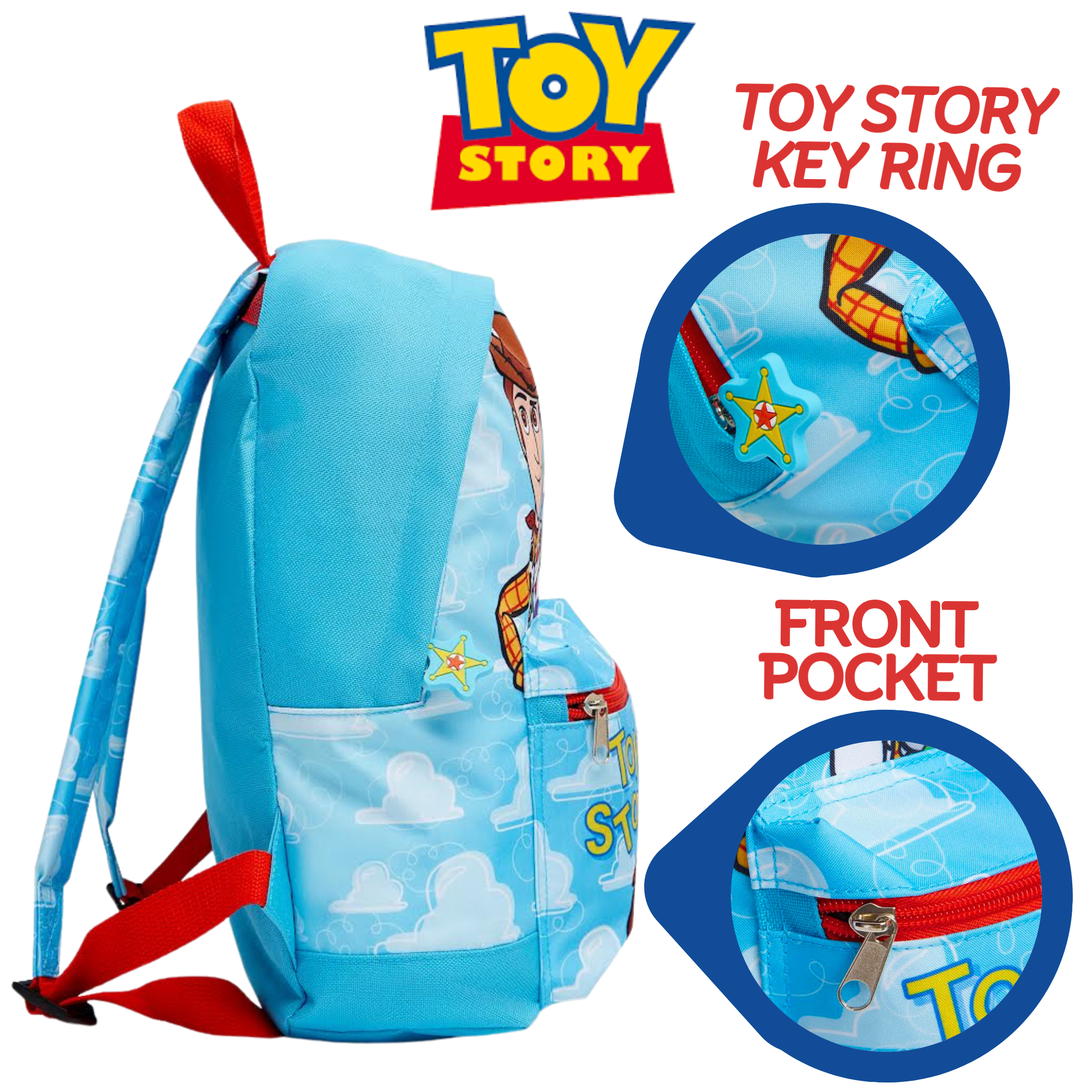Disney Cars Boys 3D Backpack Kids Lightning McQueen School Lunch Bag Rucksack Red 95