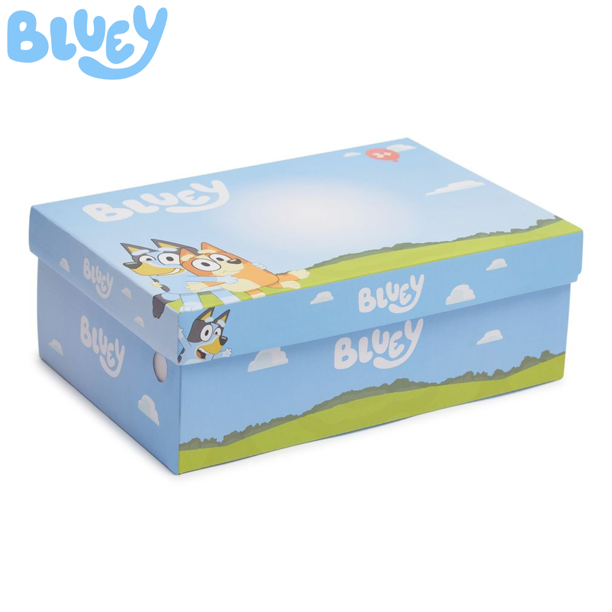 Bluey Light Up Trainers For Girls Puppy Easy Fasten Sports Shoe With LED Lights